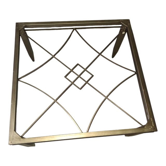 1970s 1970s Stunning Hollywood Regency Style Cocktail Table That Combines Architectural Geometric Symmetry With Sleek Mid-Century Flair. For Sale - Image 5 of 9