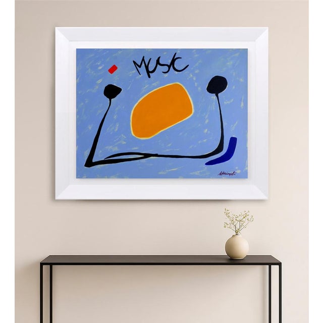 Antonio Minopoli, Music, Acrylic on Raw Canvas, 2007 For Sale - Image 7 of 9