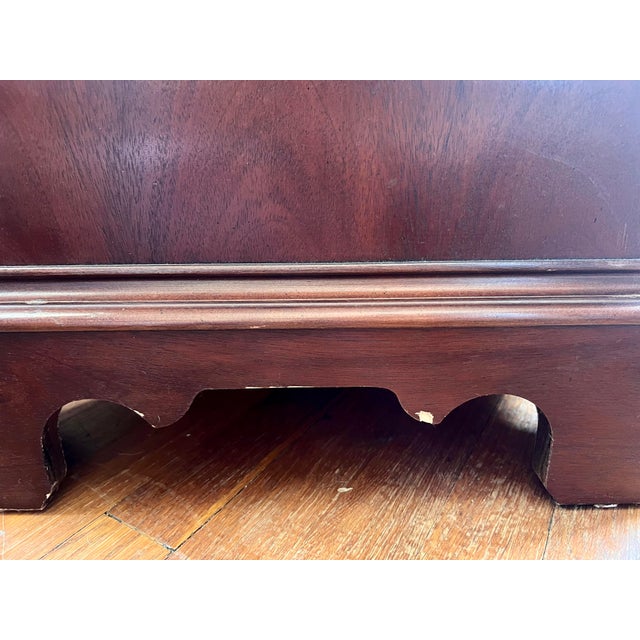 1980s Vintage Drexel Chippendale Mahogany High Chest For Sale - Image 10 of 14