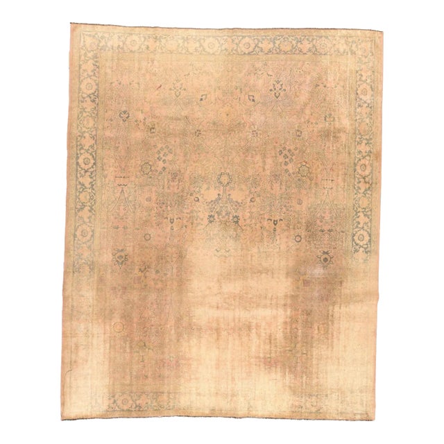 Antique Sivas Distress Look Rug 8'1'' X 10'5'' For Sale