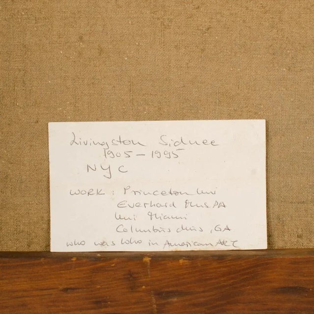 "Abstract Ballerina" (American, b. 1909) - Oil on Canvas , signed lower right - Unframed