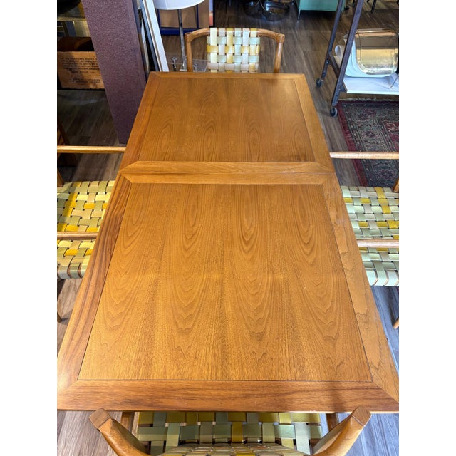 Tomlinson of High Point Dining Set, 4 Armchairs & Expandable Table, Patented 1957 For Sale In New York - Image 6 of 18