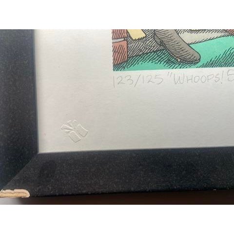 Gahan Wilson, "Oops Sorry Wrong Planet" Originally in Playboy Magazine, Signed and Numbered Limited Edition Serigraph (Hand Printed Silkscreen), 1991 For Sale In Los Angeles - Image 6 of 6