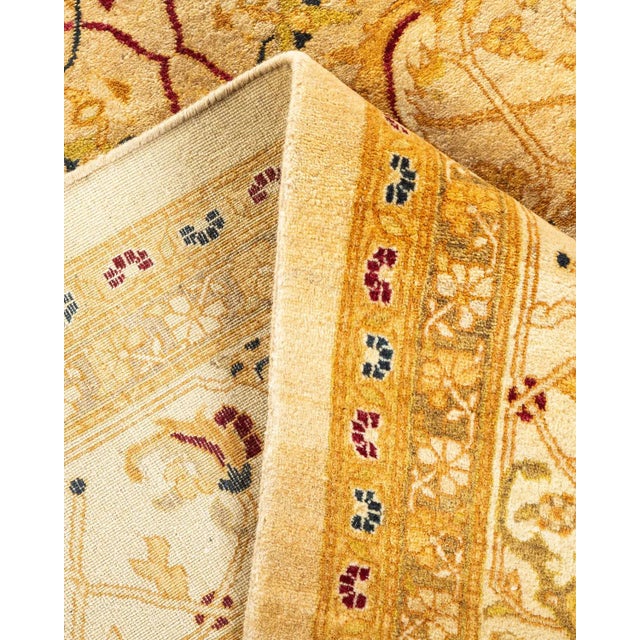 Vintage Moroccan Hand Knotted Wool Area Rug, Sand - 5'10" X 9'0" For Sale In New York - Image 6 of 9