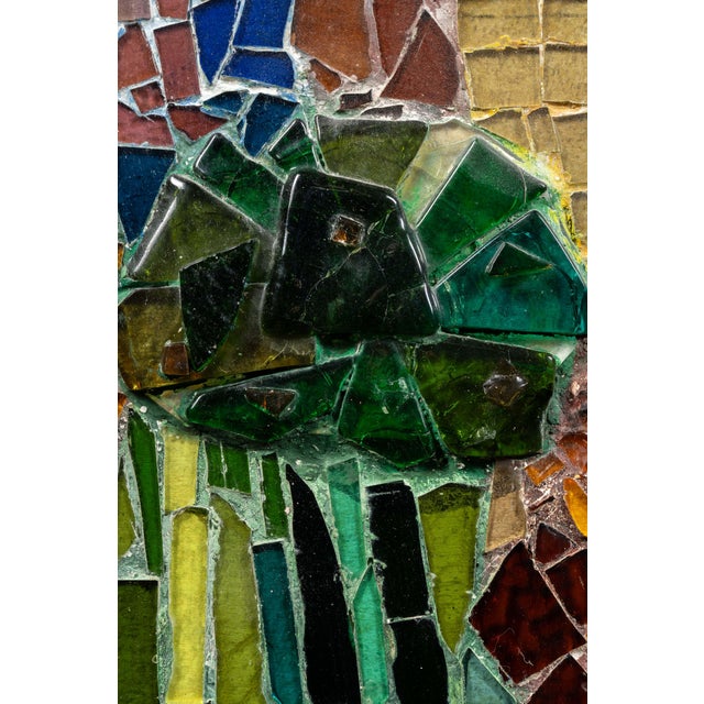 Framed Fairy Tale-Motif Stained Glass Assemblage Mosaic For Sale - Image 13 of 17