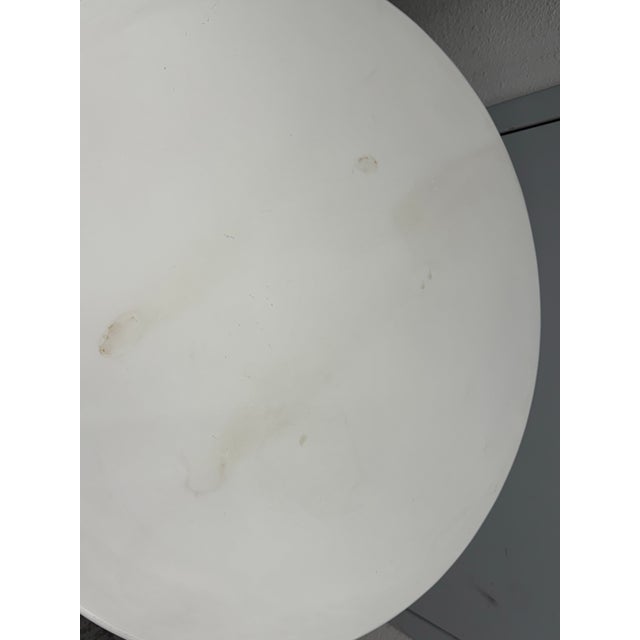 White Eero Saarinen Style Tulip Side Table For Sale - Image 8 of 12