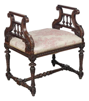 French Louis XV Style Piano Bench