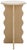 Tan Lilith Wavy Accent Table in Natural For Sale - Image 8 of 8