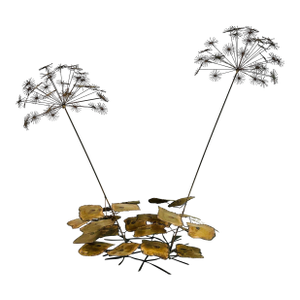 Signed William Friedle Brutalist Wildflower Sculpture