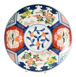 Large Japanese Imari Porcelain Charger Plate, 1890s