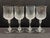 Glass Late Twentieth Century Cristal D’Arques Lead Crystal Pitcher and Four Wine Glasses in the Longchamp Pattern For Sale - Image 7 of 10