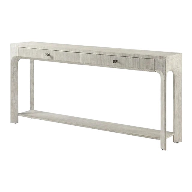 Modern White Console Table For Sale