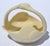 Figurative 1960s Vintage Lenox Swan Basket Tan Fine Bone Ceramic 24k Gold Mark Bowl For Sale - Image 3 of 14