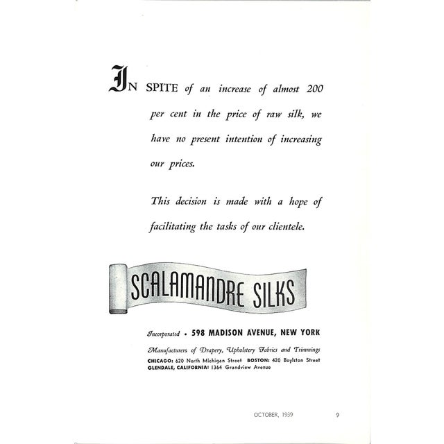 Interior Decorator October 1939 For Sale - Image 4 of 9