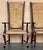 20th Pair of Spanish Walnut Armchairs with High Back and Seat Caned For Sale - Image 18 of 18