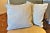 Transitional Pair of Transitional or Coastal Faded Blue Linen Mitchell Gold Pillows For Sale - Image 3 of 3
