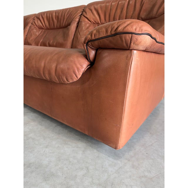 Brown Vintage De Sede Attrb Ds-66 Sofa, Switzerland c.1970’s For Sale - Image 8 of 12
