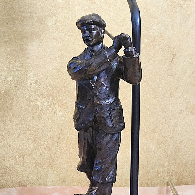 Vintage Bombay Company Golfer Table Lamp For Sale - Image 14 of 18