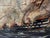 Victorian British Naval Marine Oil Painting HMS Bombay on Fire Off Montevideo 1864 After Beechey For Sale - Image 4 of 18