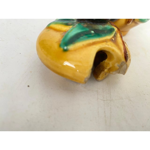 Ocher Earthenware Olive Pot from Vallauris, France, 1970s For Sale - Image 4 of 9