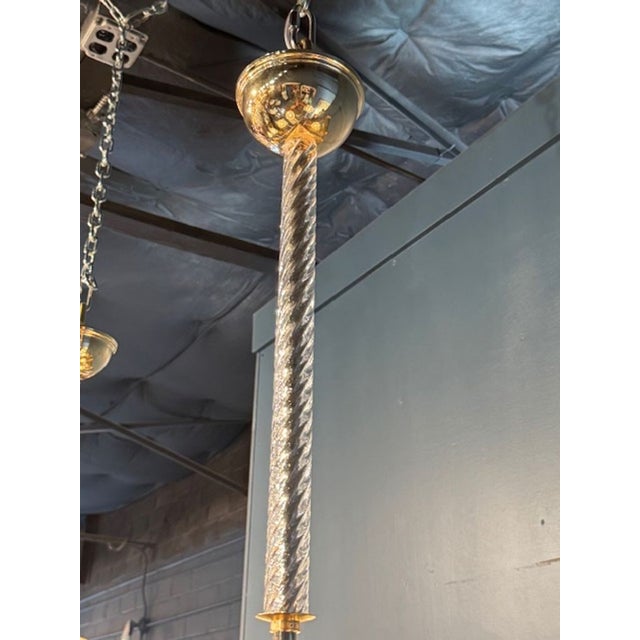 Early 21st Century Elegant 10 Arm "Rostrado" Murano Glass Chandelier After Barovier For Sale - Image 5 of 6