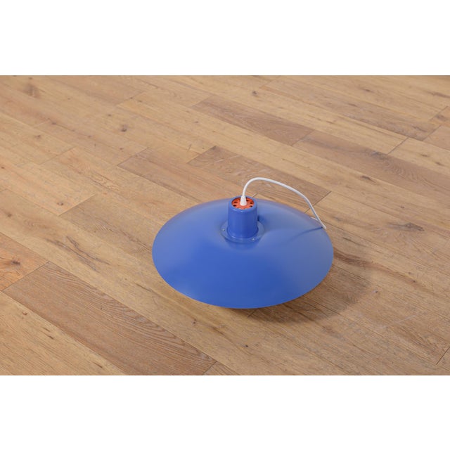 Blue Mid-Century PH4 Pendant Lamp by Poul Henningsen for Louis Poulsen, Denmark, 1960s For Sale - Image 8 of 18