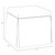 Transitional Dyer Skirted Storage Ottoman in Delft Print For Sale - Image 3 of 5