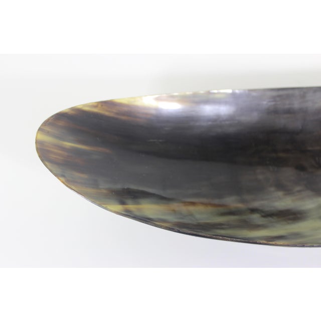 Vintage Horn Bowl, Natural Trinket Dish or Catchall Centerpiece For Sale - Image 6 of 12