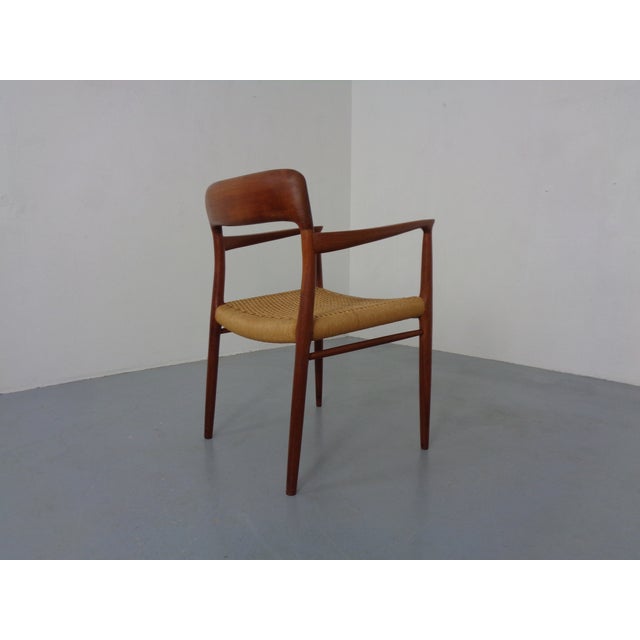 Model 56 Armchair in Teak & Papercord by Niels Otto Møller for J.L. Møllers, Denmark, 1950s For Sale - Image 11 of 18