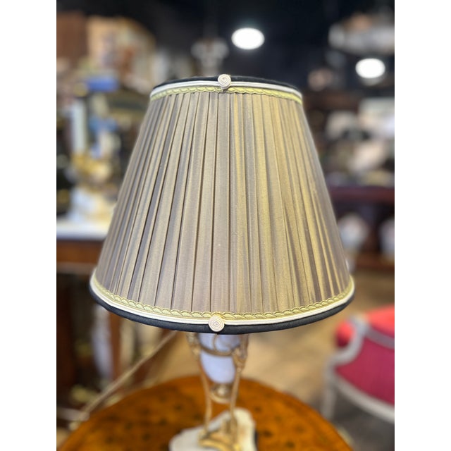 Mid 18th Century Pair 18th Century White Carrara Marble Cassolettes Lamps With Bronze Rams For Sale - Image 5 of 7