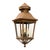 Grande French Antique Brass and Glass Lantern, Circa 1920 For Sale - Image 4 of 9