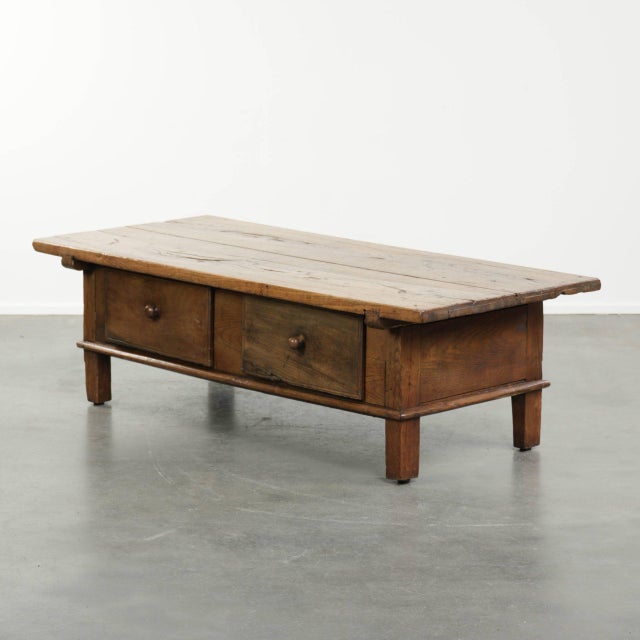 Antique Southern European Coffee Table in Chestnut Wood, 1700s For Sale - Image 12 of 12