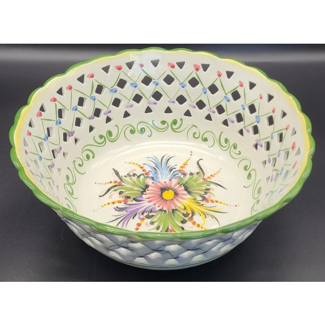 Portuguese Reticulated Fruit Bowl or Basket For Sale - Image 10 of 10