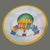 Late 20th Century Late 20th Century Three Williams Sonoma Hot Air Balloon Montgolfiere Salad Dessert Luncheon Plates - Set of 3 For Sale - Image 5 of 7