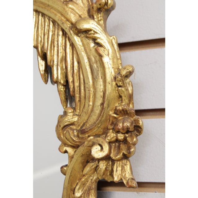 Friedman Brothers Attributed 3 Panel Gold Frame Mirror For Sale - Image 11 of 16
