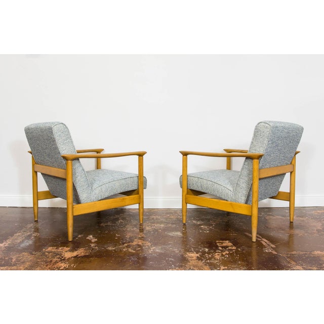 Wood Set of Vintage GFM-142 Lounge Chairs by Edmund Homa, 1960s For Sale - Image 7 of 15