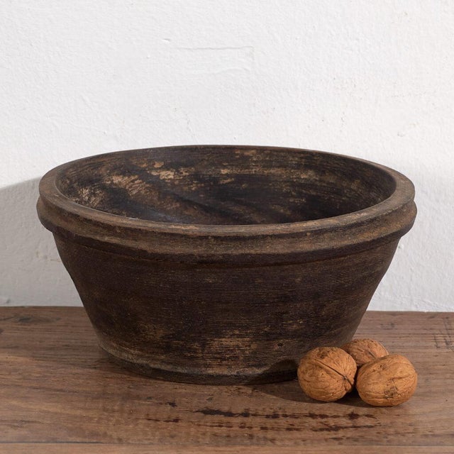 Antique Tibetan Wooden Bowl For Sale - Image 5 of 5