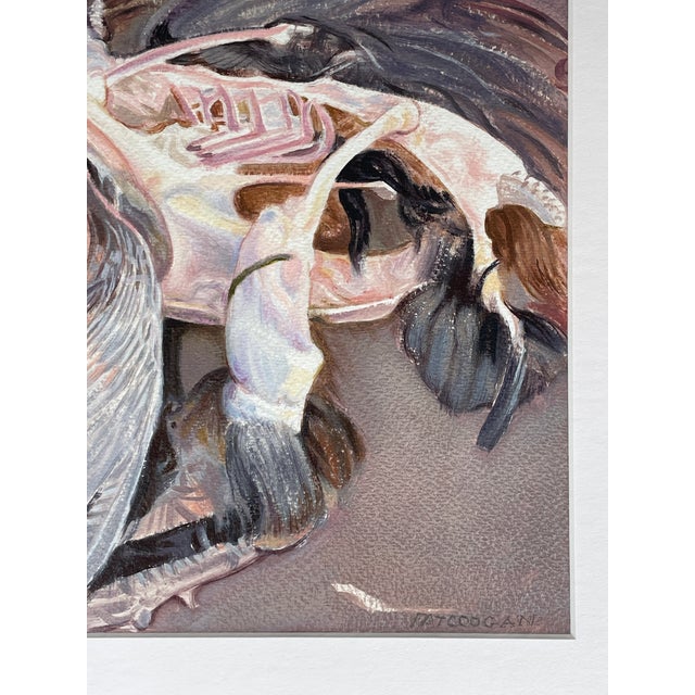 Abstract Patric Coogan Still Life Bird Gouache Ion Board For Sale - Image 3 of 7