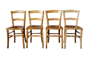 Vintage Bistrot Chairs, Set of 4