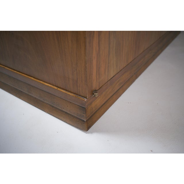 French Modernist Architectural Cabinet in Walnut, 1930s For Sale - Image 9 of 18