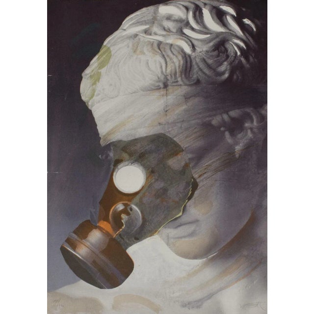 Wolf VOSTELL OLYMPIA 1992 lithograph on Arches paper signed and numbered in pencil published by : Olympic Centennial...