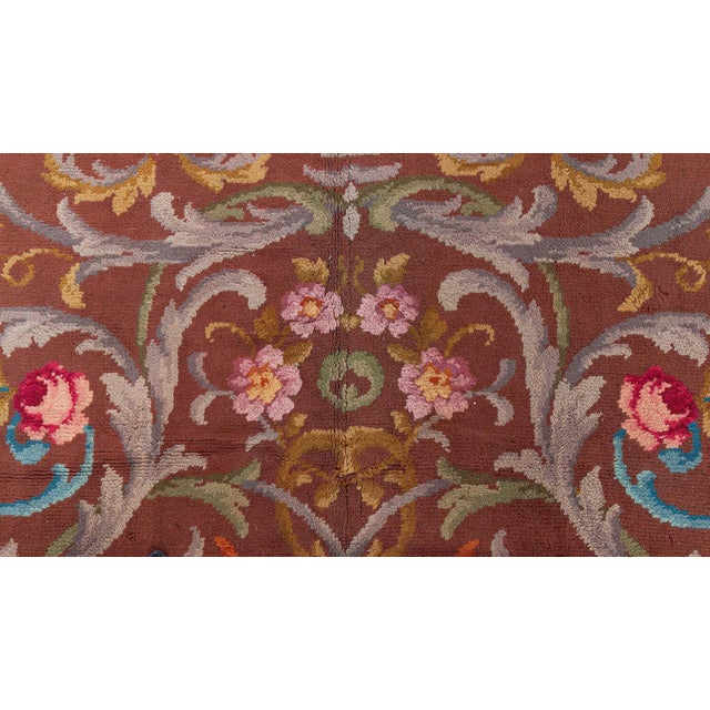 Early 20th Century Doris Leslie Blau Vintage Spanish Savonnerie Rug (size adjusted) For Sale - Image 5 of 8
