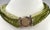 Kelly Green Mid Century Multi Strand Green and Clear Beaded Necklace With Cluster Clasp For Sale - Image 8 of 8