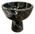 Black and White Marble Footed Bowl For Sale