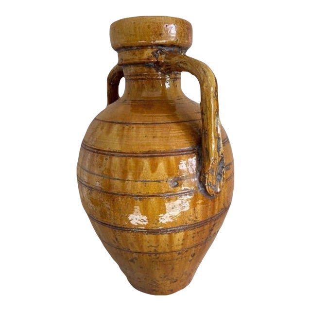 19th Century Sicilian Olive Oil Amphora For Sale