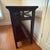Wood High-End Dark Wood Console Table With X-Brace Sides & Lower Shelf For Sale - Image 7 of 11