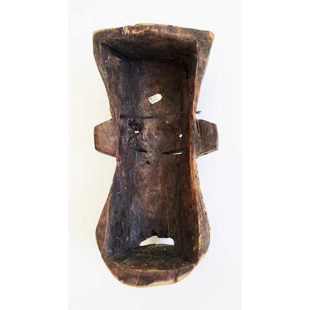 Brown Mid-Century African Mask, 1950s For Sale - Image 8 of 10
