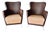 Vintage Rattan Chairs from BBB Bonacina, Italy, 1990s, Set of 2 For Sale