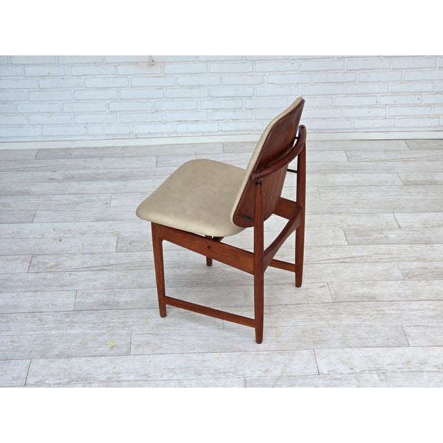 Vintage Danish Chairs in Teak by Arne Vodder, 1960s, Set of 3 For Sale - Image 6 of 18