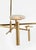 2020s Kelly Wearstler for Visual Comfort Signature Melange Large Floating Disc Chandelier in Antique-Burnished Brass with Alabaster For Sale - Image 5 of 6